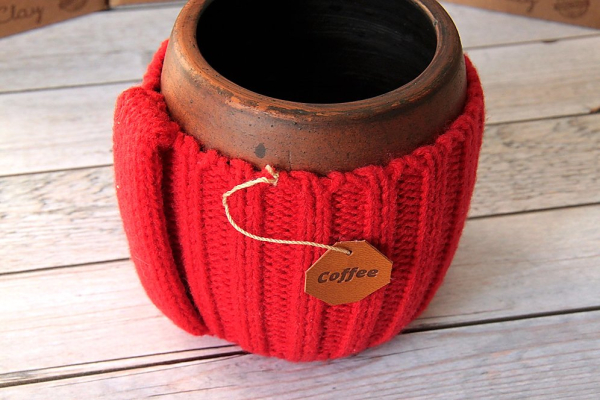 Вязаная кружка "Сангрия"