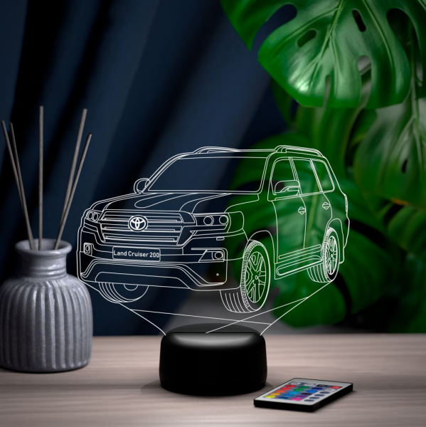 3D светильник  Светильник "Автомобиль Land Cruiser 200"