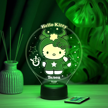 3D светильник  Телец - Hello Kitty