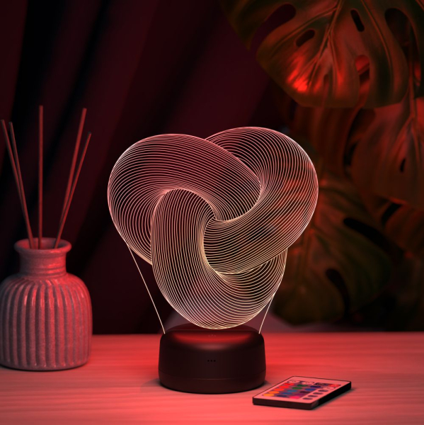 3D светильник  3д светильник "Абстракция #5"