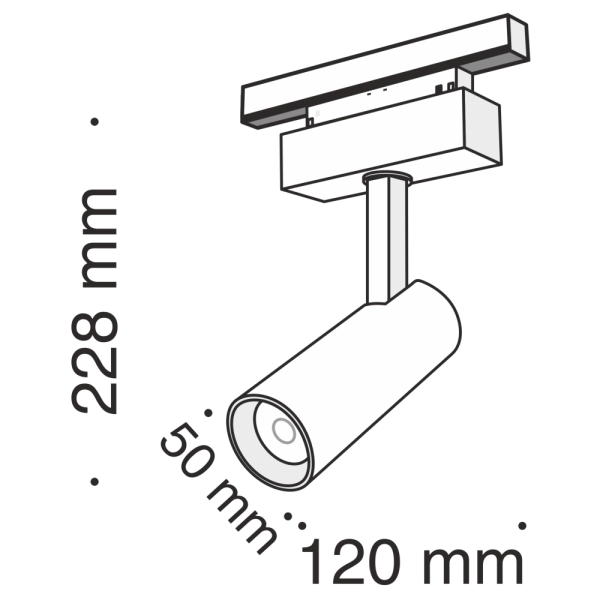 Трековый светильник Technical TR019-2-10W3K-B