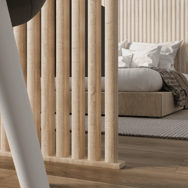 2К Интерьерная рейка МДФ Stella Милана Standard Дуб Сонома 20*30*2700 (уп.8 шт.)