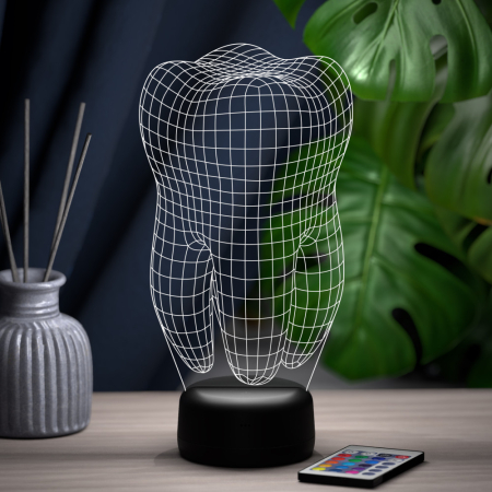 3D светильник  Светильник "Зуб"
