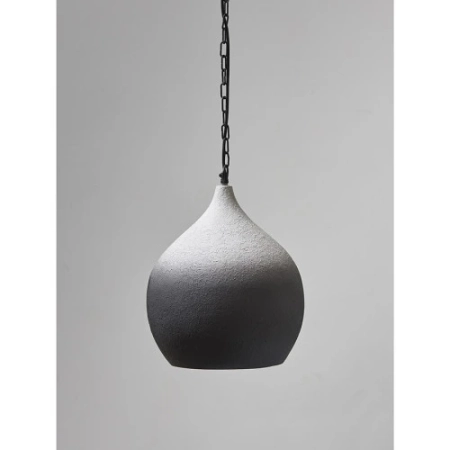 Светильник подвесной sustainable collection, D33х38 см, черный/белый