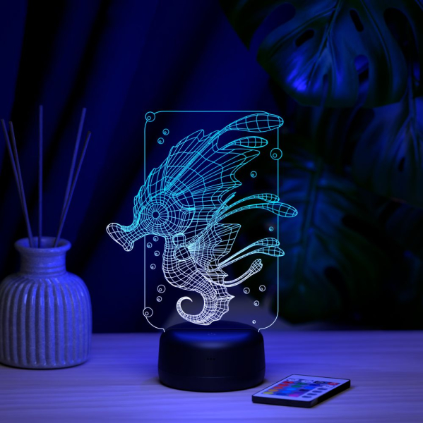 3D светильник  Светильник "Морской конёк"