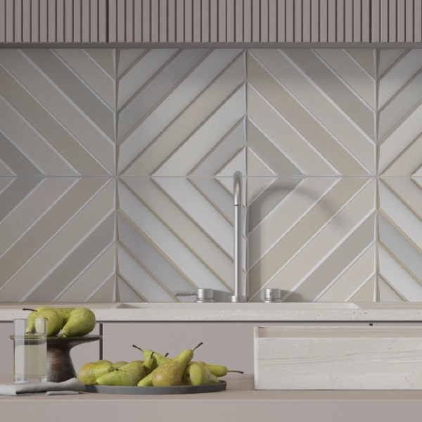 Панель ПВХ 0,3 мозайка на клеевой основе Плитка Ваниль (10шт)