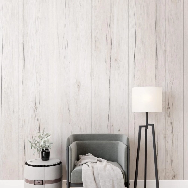 Панель МДФ Classic STELLA Standart 2700х200х6 Дуб Санремо Белый (упак. 8 шт.)