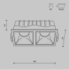 Встраиваемый светильник Technical DL043-02-10W4K-SQ-W