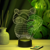 3D светильник  Светильник "Енот"