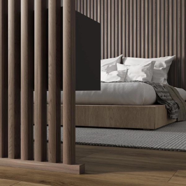 Интерьерная рейка МДФ Stella Милана Light Орех Бразильский 20*30*2700 (уп.8шт.)