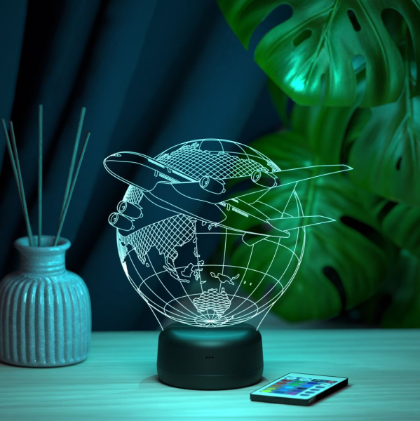 3D светильник  Светильник "Авиапутешествие"