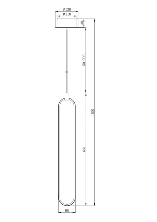 Подвесной светильник Maytoni MOD017PL-L13G