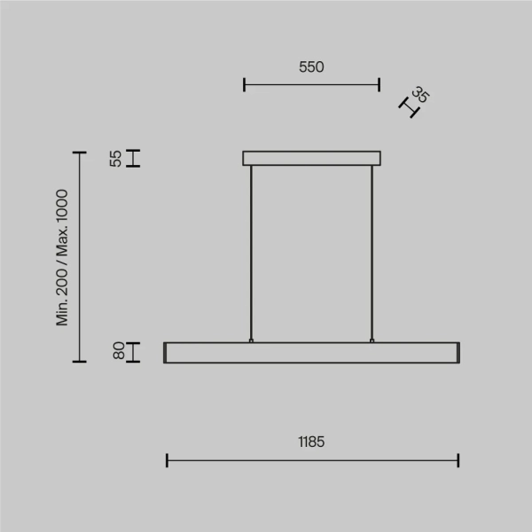 Подвесной светильник Technical P010PL-L30B4K