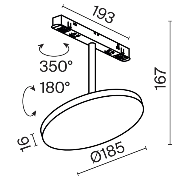 Трековый светильник Technical TR131-2-15W3K-B