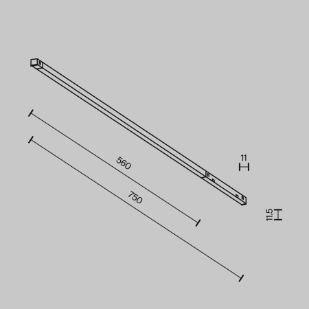 Трековый светильник Technical TR240-4-12WTW-DSZ-B