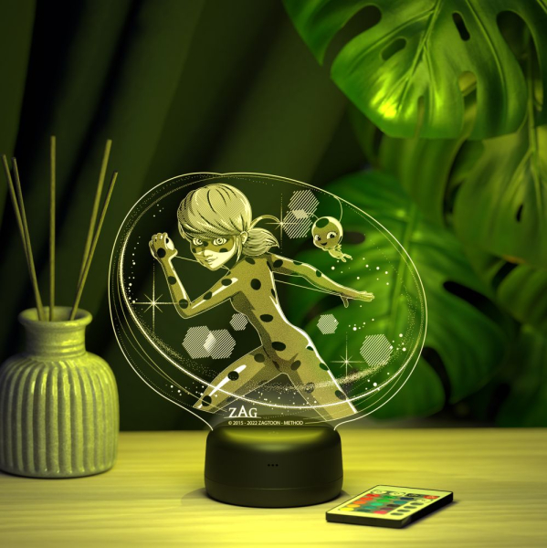 3D светильник  Леди Баг и Тикки