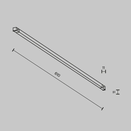 Трековый светильник Technical TR240-2-12W3K-B