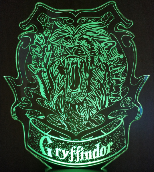 3D светильник  Гриффиндор - Gryffindor (Гарри Поттер)