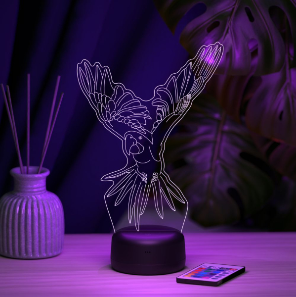 3D светильник  Светильник "Попугай Ара"