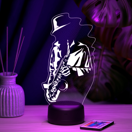 3D светильник  Светильник "Саксофонист"