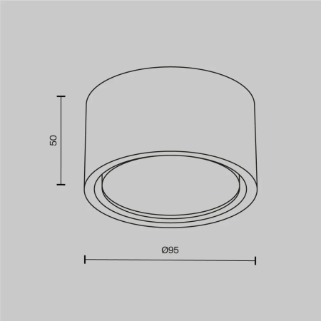 Потолочный светильник Technical C001CL-GX53-W