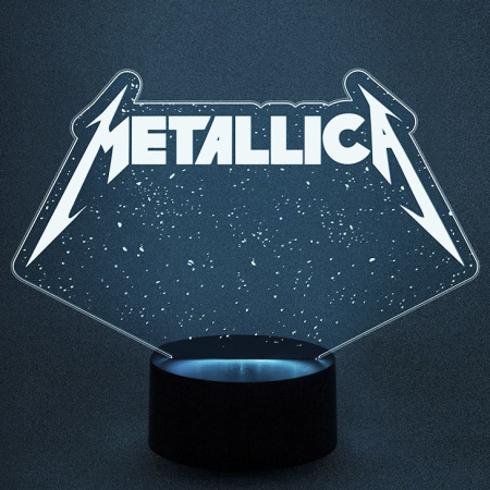 3D светильник  Группа Metallica
