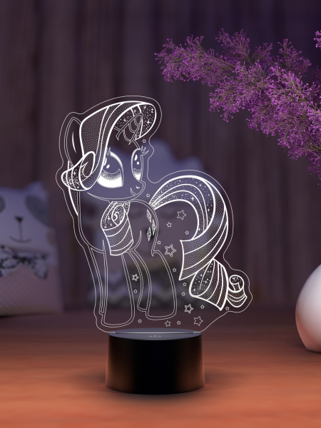 3D светильник  Светильник "Пони"