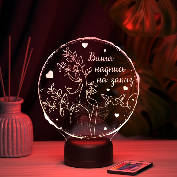 3D светильник  Светильник "Весенний силуэт"