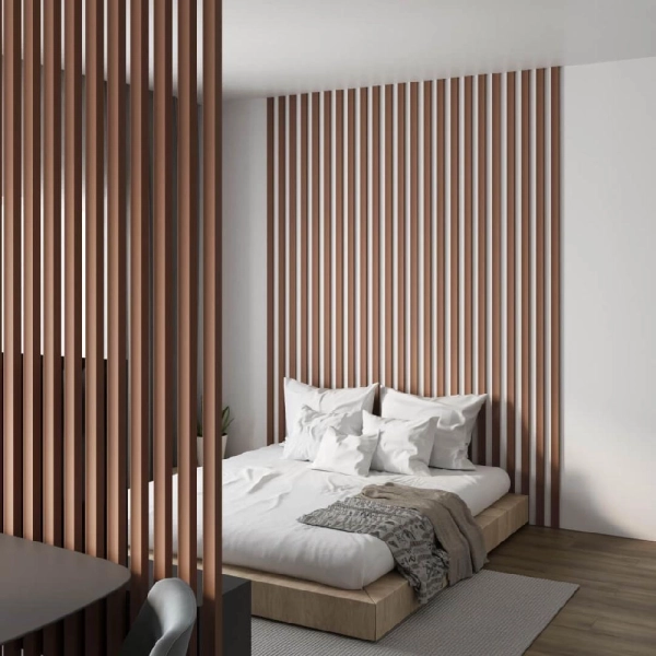 Интерьерная Рейка МДФ STELLA Планкен Рекесс De Luxe Mauve 19*50*2700 (уп.4 шт.)