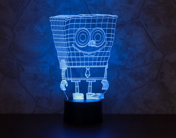 3D светильник  Спанч Боб