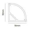 Профиль Led Strip ALM008S-2M