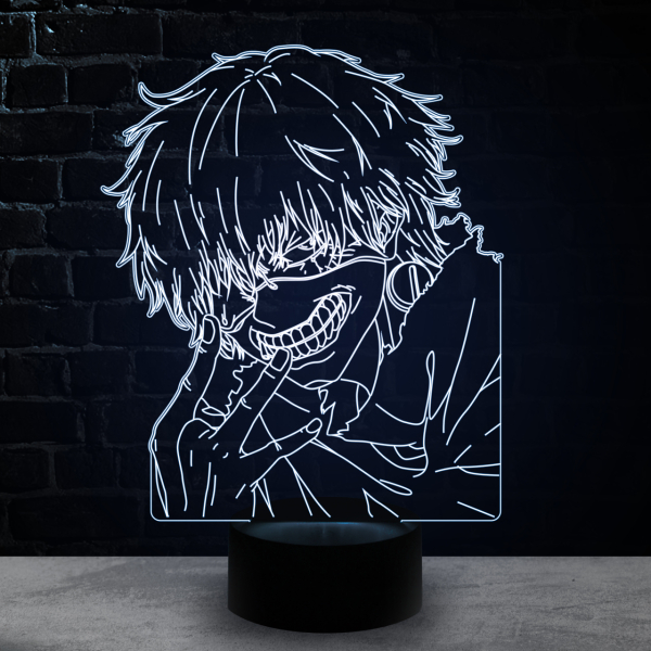 3D светильник  Канэки в повязке (Токийский гуль)