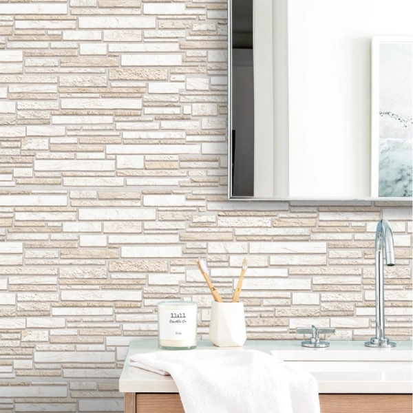 Панель ПВХ 0,3 мозаика Пластушка белая