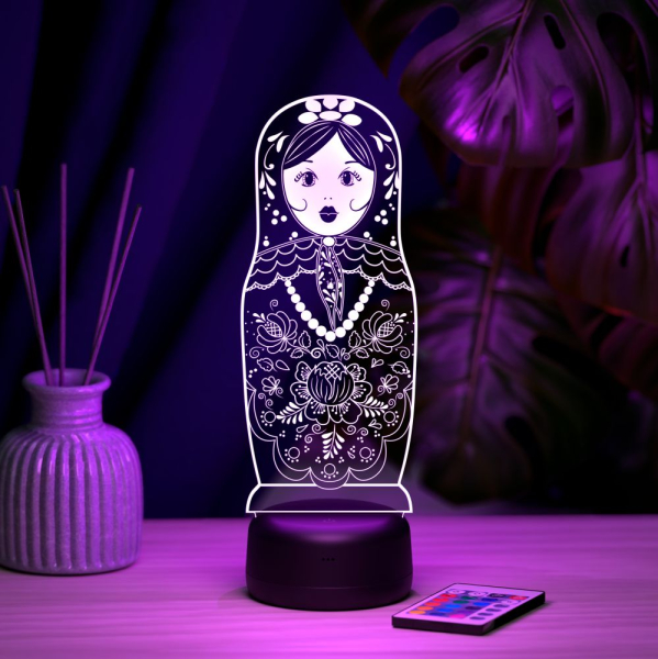 3D светильник  Светильник "Матрешка"