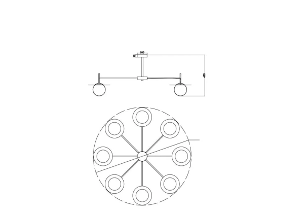 Подвесной светильник Freya FR5202PL-08BS
