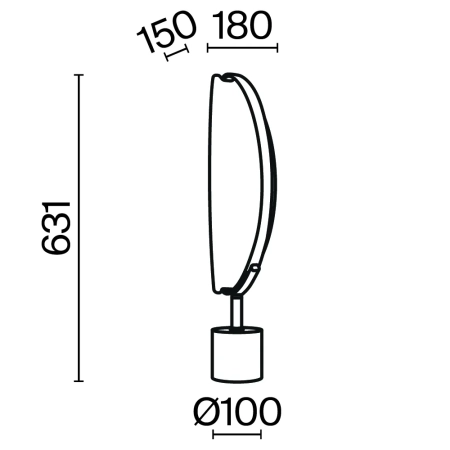 Настольный светильник Maytoni MOD281TL-L15BS3K