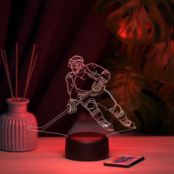 3D светильник  Светильник "Хоккеист - Нападающий"