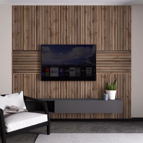 Панель Стеновая Акустическая Stella Trend Light Пекан 900х600х21 (упак. 1шт.)