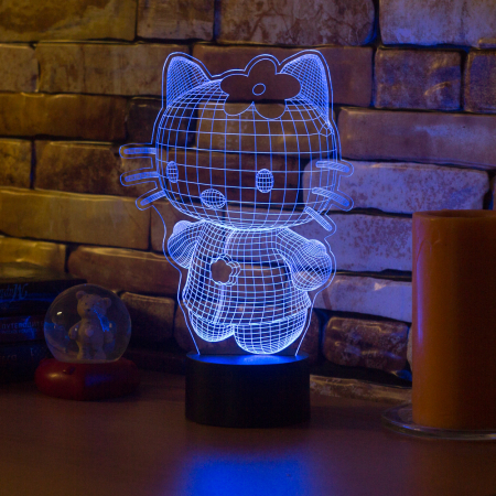 3D светильник  Hello Kitty 3D (Хелло Китти)