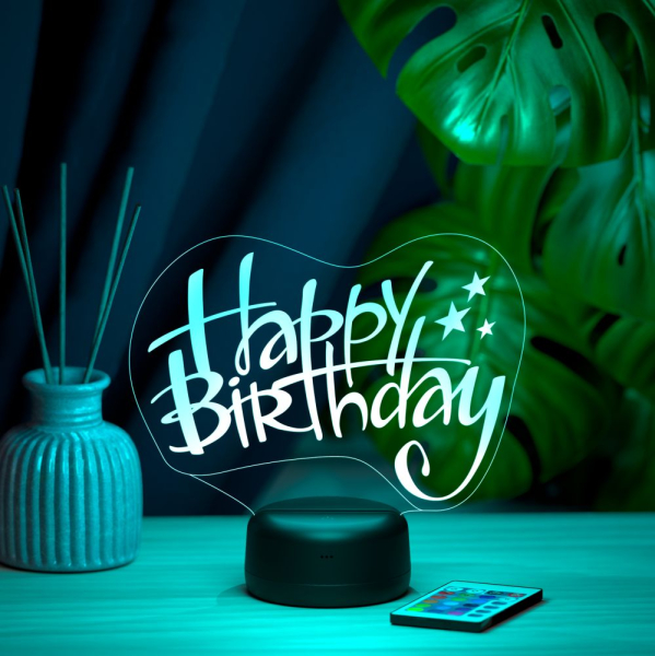 3D светильник  Светильник "Happy Birthday (С днём рождения)"