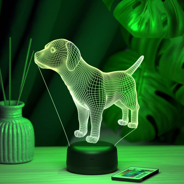 3D светильник  Светильник "Собака"
