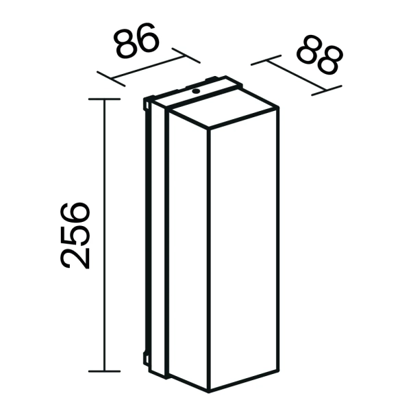 Уличный настенный светильник Outdoor O450WL-01GF