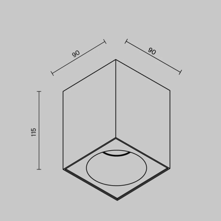 Потолочный светильник Technical C030CL-01W