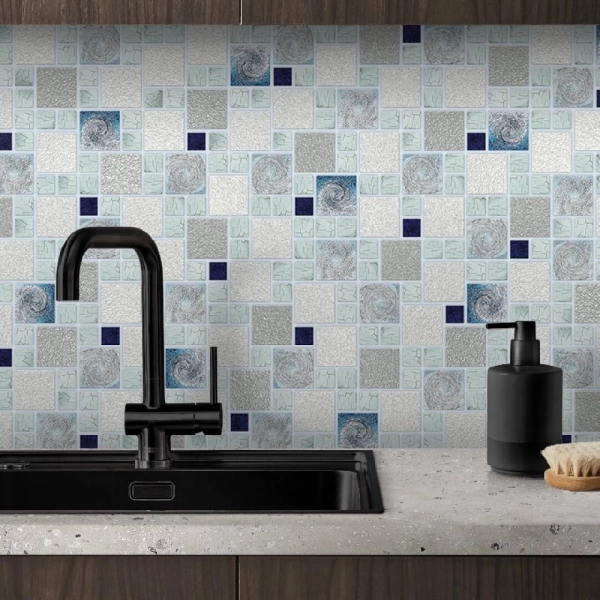 Панель ПВХ 0,3 мозаика Морская соль