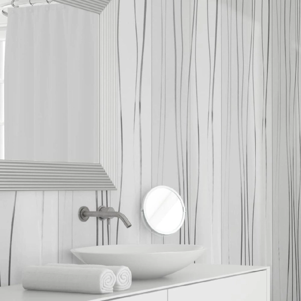 Панель ПВХ Stella Light Голография Серебряные Нити 2700х250х8 (10шт.упак.)