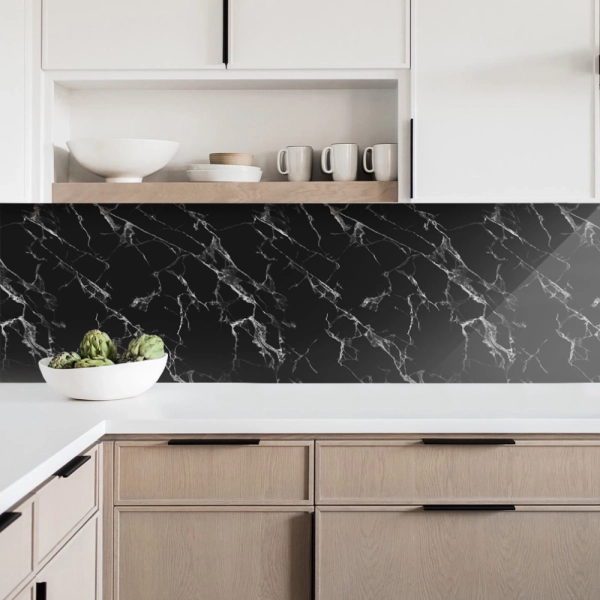 Кухонный фартук АБС Stella Light Крестола Black 600*3000*0,75мм