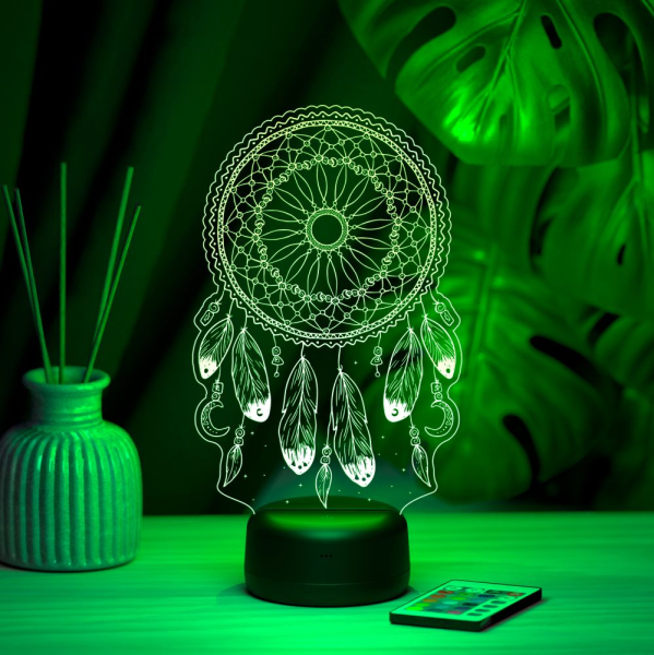 3D светильник  Светильник "Ловец снов"