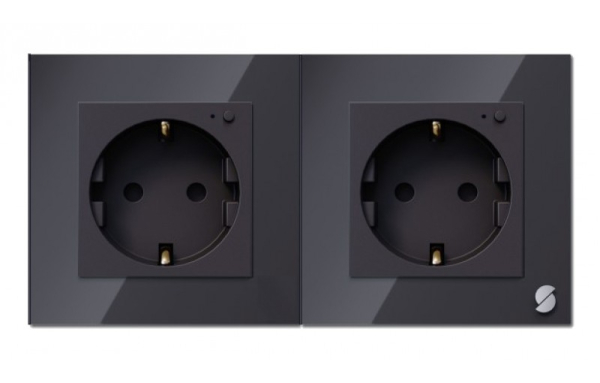 Умная розетка (встраиваемая на 2 гнезда) Sibling Powerswitch-W2