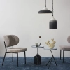 Светильник подвесной sustainable collection, D22х39 см, черный/белый