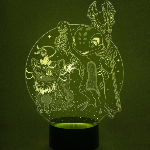 3D светильник  Физз и Юми (League of Legends)